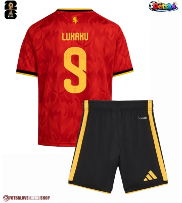 Belgie Romelu Lukaku #9 Domácí dres komplet pro Děti MS 2026 Krátkým Rukávem (+ Krátké kalhoty)